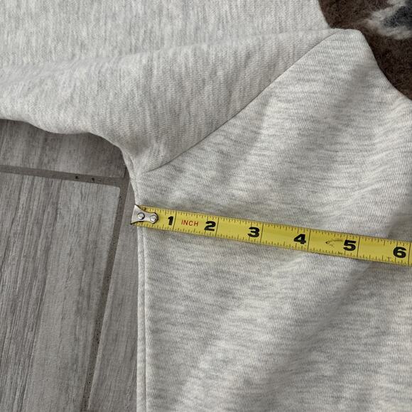 Mother The Half Of Me Fair-Isle Sweater Halfway to Nowhere Sz M Gray Brown - Picture 6 of 13